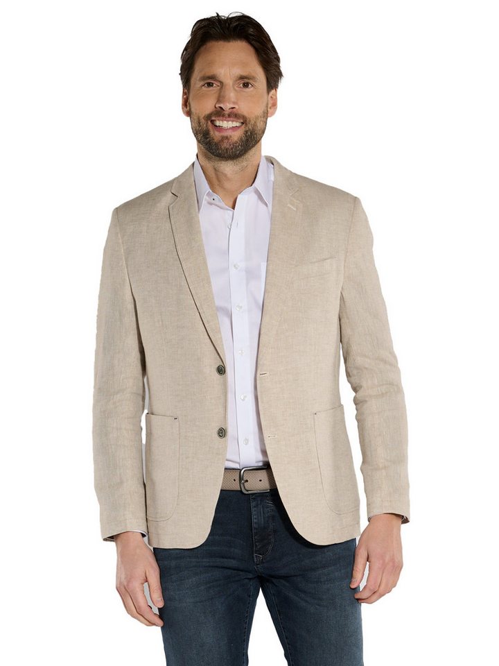 Engbers Sakko engbers Herren Freizeit-Sakko mit Leinenanteil, Beige von Engbers