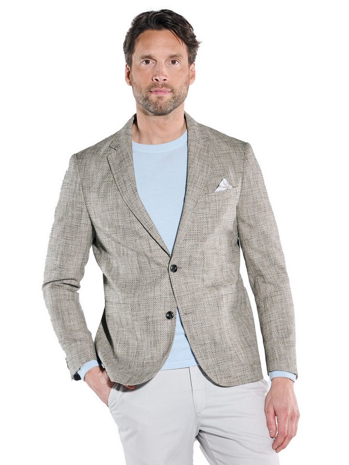 Engbers Sakko engbers Herren Freizeit-Sakko strukturiert, Hellbraun von Engbers