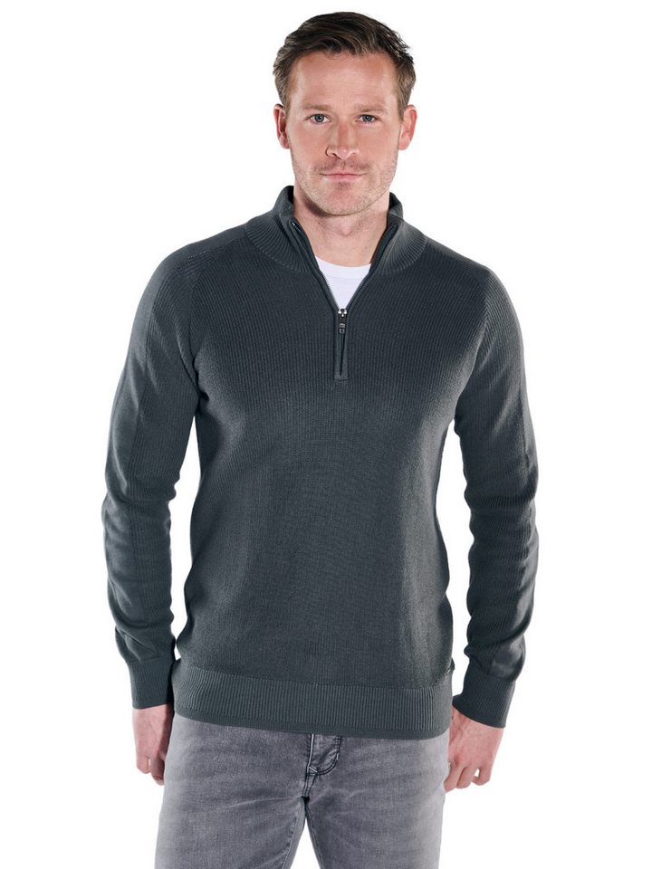 Engbers Stehkragenpullover engbers Herren Pullover Polokragen, Dunkelgruen von Engbers