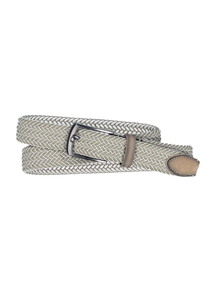 Engbers Stoffgürtel engbers Herren Gürtel in Flechtoptik, Hellgruen von Engbers