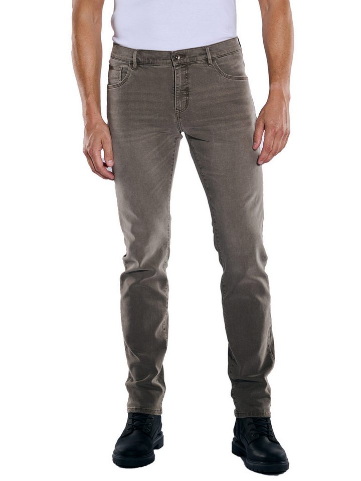 Engbers Stretch-Jeans engbers Herren Super-Stretch-Jeans slim fit, Hellbraun von Engbers