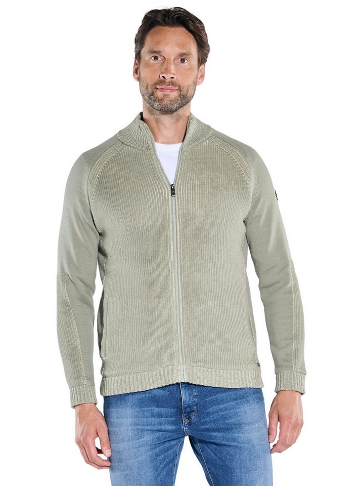 Engbers Strickjacke engbers Herren Strickjacke mit Innenfutter, Hellgruen von Engbers