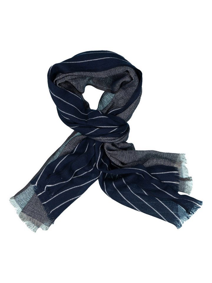 Engbers Strickschal engbers Herren Schal gemustert, Indigoblau von Engbers