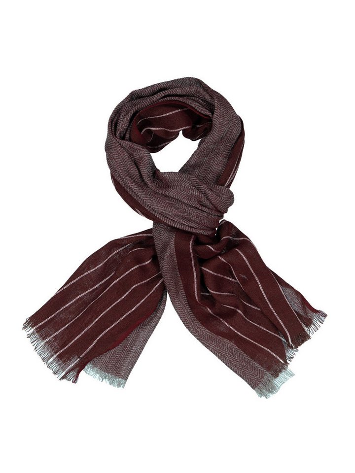 Engbers Strickschal engbers Herren Schal gemustert, Bordeaux von Engbers