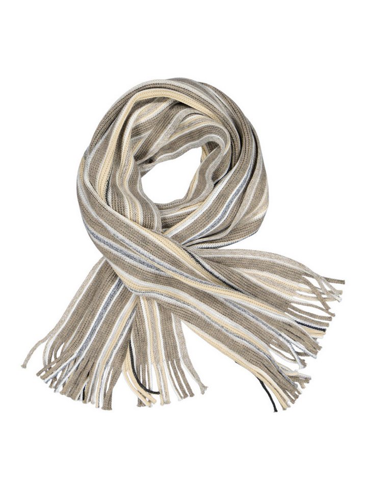 Engbers Strickschal engbers Herren Strickschal gemustert, Beige von Engbers