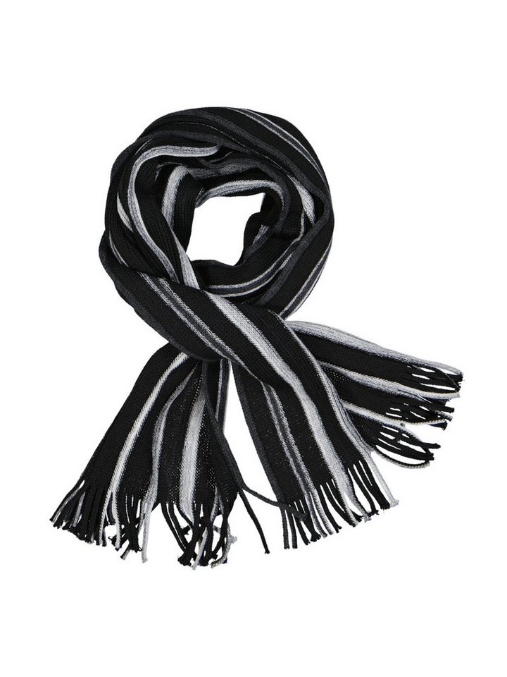 Engbers Strickschal engbers Herren Strickschal gemustert, Schwarz von Engbers