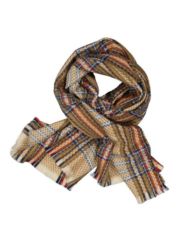 Engbers Strickschal engbers Herren Strickschal kariert, Braunbeige Engbers Strickschal engbers Herren Strickschal kariert, Braunbeige von Engbers