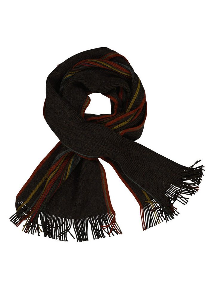 Engbers Strickschal engbers Herren Strickschlal mit Fransen, Mehrfarbig von Engbers