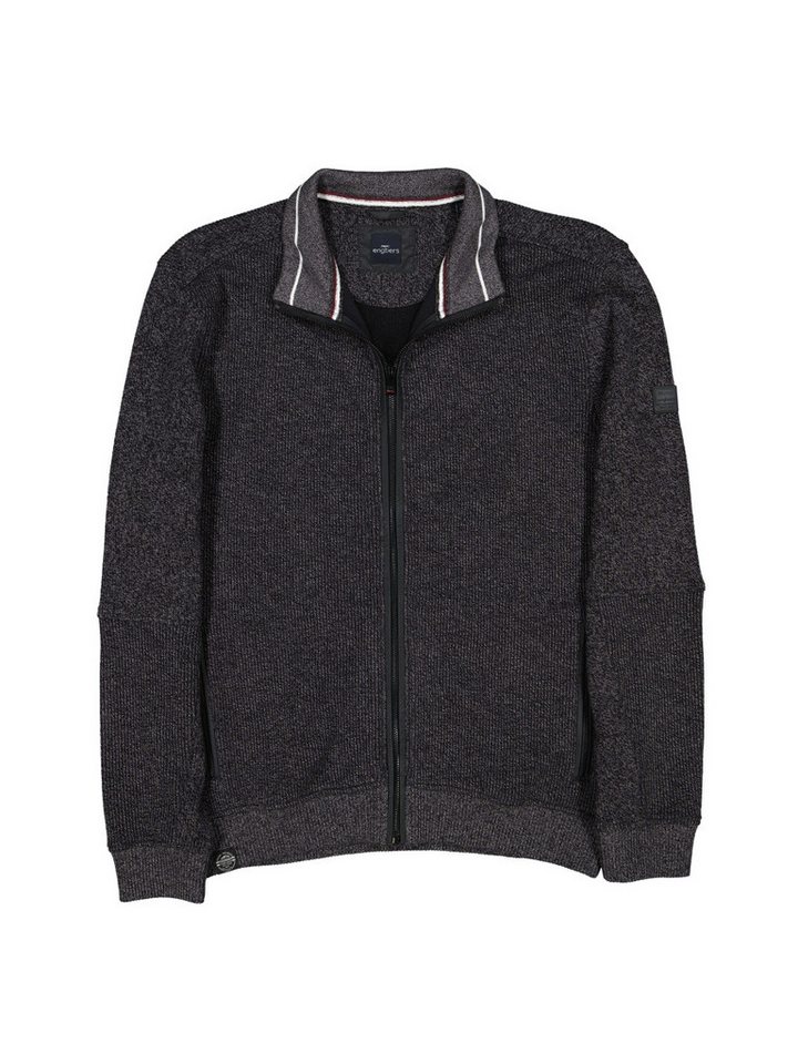 Engbers Sweatjacke engbers Herren Sweatjacke dezent gemustert, Anthrazit von Engbers
