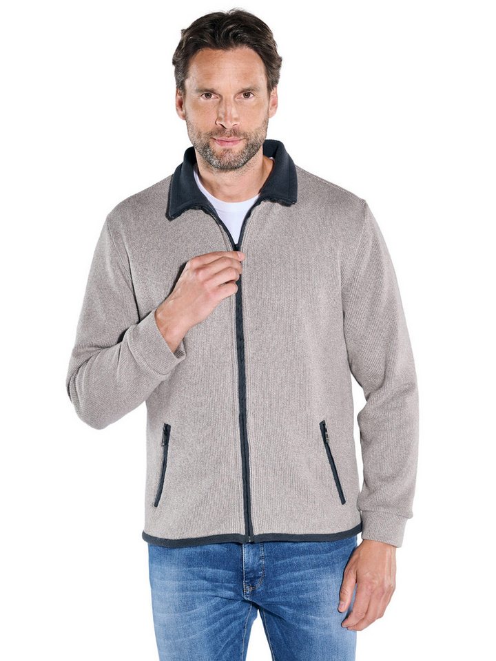Engbers Sweatjacke engbers Herren Sweatjacke meliert, Braunbeige von Engbers