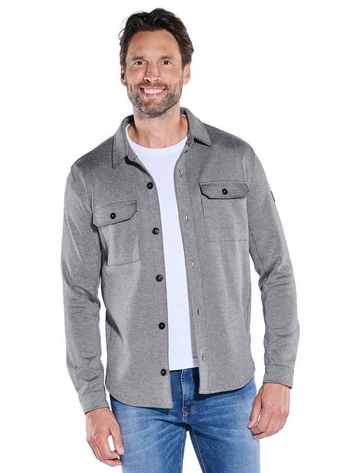 Engbers Sweatshirt engbers Herren Sweatshirt im Overshirt-Design, Grau von Engbers