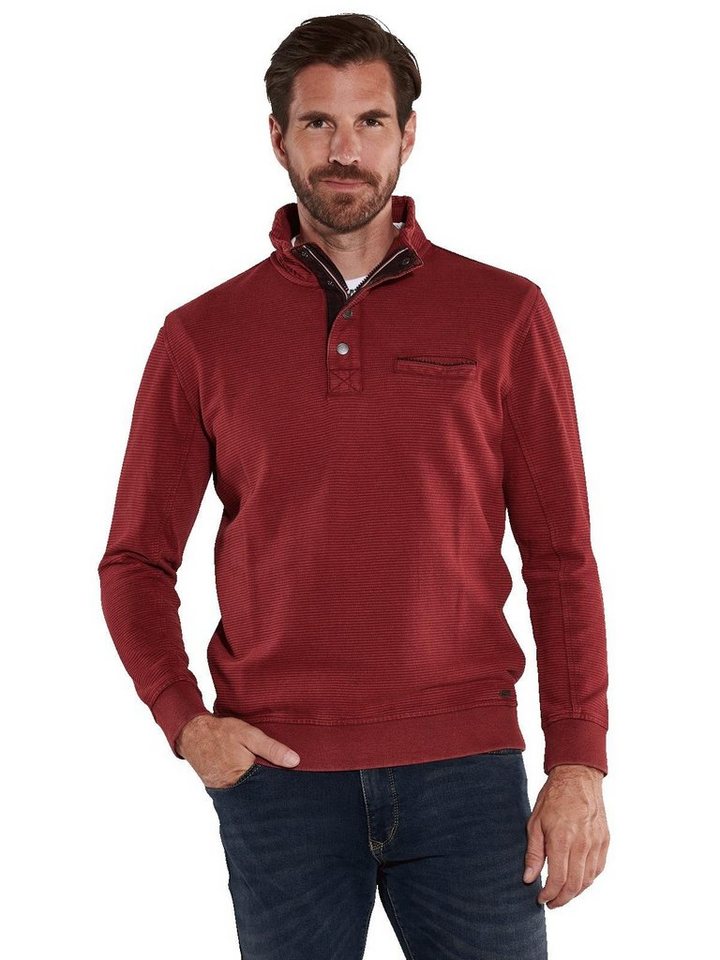 Engbers Sweatshirt engbers Herren Sweatshirt Stehbund, Magenta von Engbers