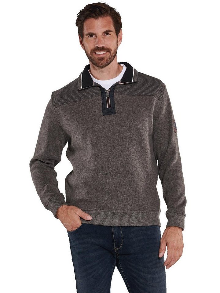 Engbers Sweatshirt engbers Herren Sweatshirt uni, Dunkelbraun von Engbers