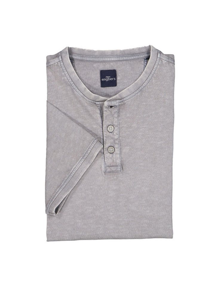 Engbers T-Shirt engbers Herren Henley-Shirt uni, Grau von Engbers