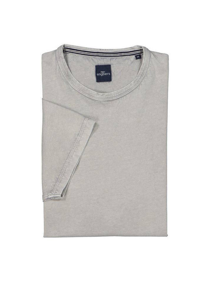Engbers T-Shirt engbers Herren T-Shirt uni, Silbergrau von Engbers