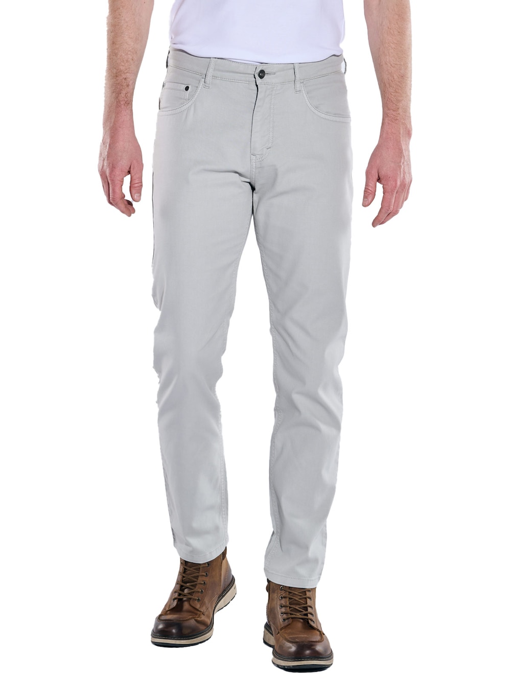 Große Größen 5-Pocket-Hose regular, Herren, grau, Größe: 26, Baumwolle, Happy Size DE Men Große Größen 5-Pocket-Hose regular, Herren, grau, Größe: 26, Baumwolle, Happy Size DE Men von engbers