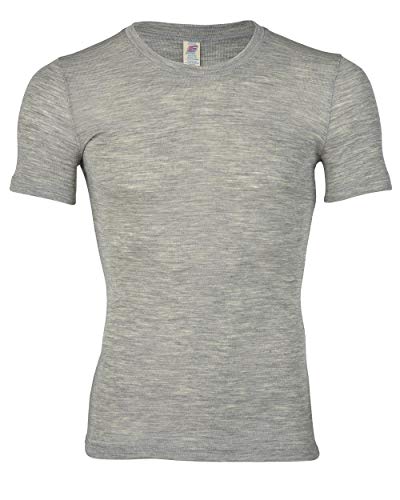 Engel Natur, Herren T-Shirt, Wolle und Seide, Hellgrau Melange, 50/52 Engel Natur, Herren T-Shirt, Wolle und Seide, Hellgrau Melange, 50/52 von Engel