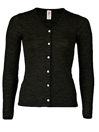 Engel Natur, Leichte Strickjacke, 70% Wolle (kbT) 30% Seide (34/36, Schwarz) von Engel