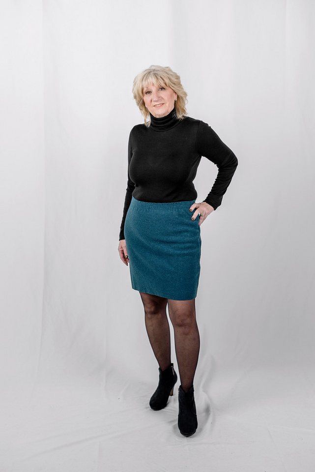 Engel Naturkleidung A-Linien-Rock Damen-Rock, Walk Seitennähte mit Overlock, Ton in Ton von Engel Naturkleidung