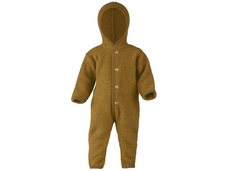 Engel Naturkleidung Overall (1-tlg) Baby Fleece Overall mit Kapuze aus Bio Merinoschurwolle von Engel Naturkleidung