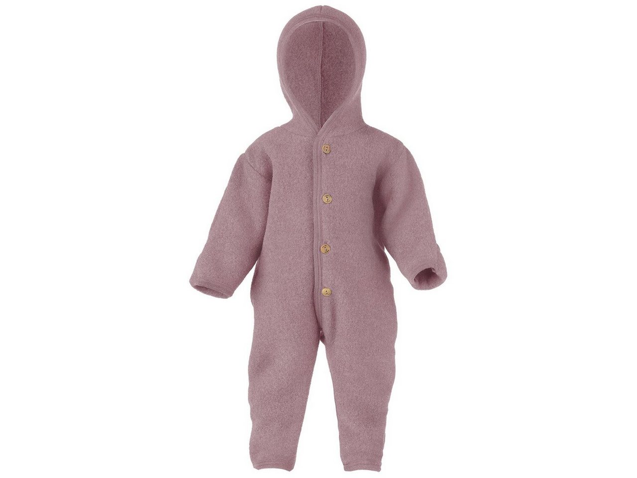 Engel Naturkleidung Overall (1-tlg) Baby Fleece Overall mit Kapuze aus Bio Merinoschurwolle von Engel Naturkleidung