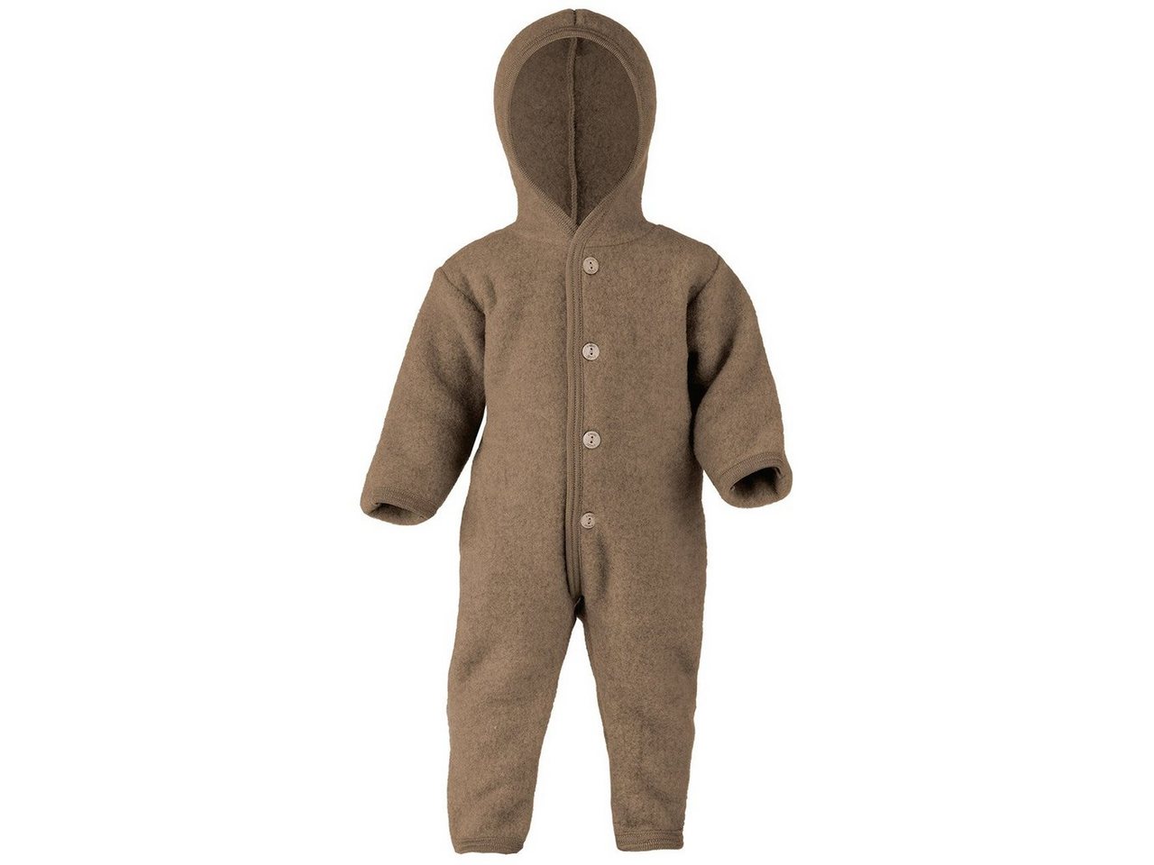 Engel Naturkleidung Overall (1-tlg) Baby Fleece Overall mit Kapuze aus Bio Merinoschurwolle von Engel Naturkleidung