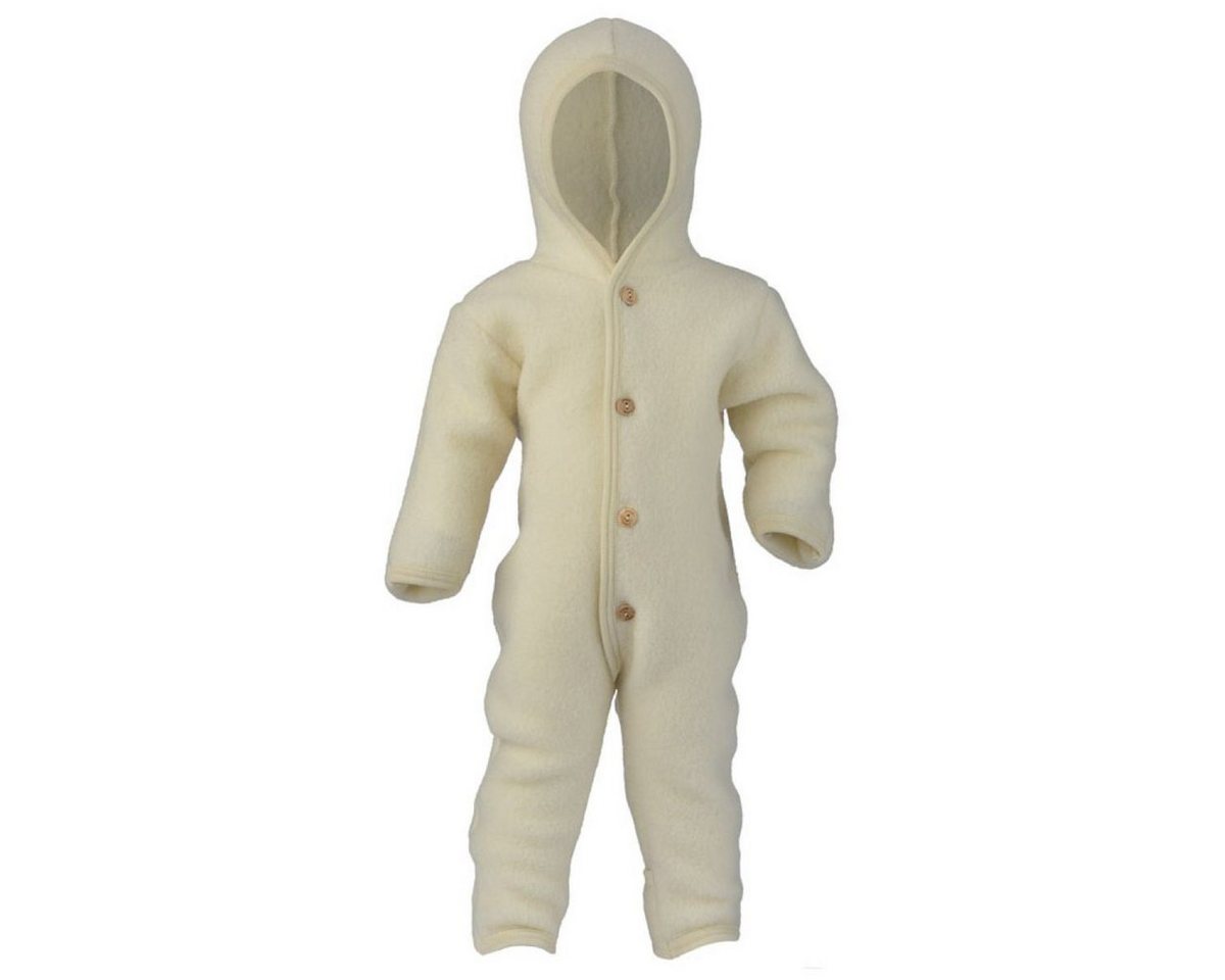 Engel Naturkleidung Overall (1-tlg) Baby Fleece Overall mit Kapuze aus Bio Merinoschurwolle von Engel Naturkleidung
