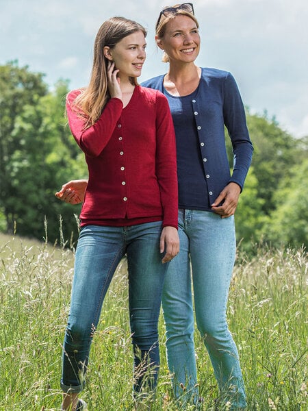 Engel natur Damen Cardigan Bio-Schurwolle/Seide von Engel natur