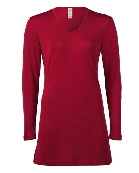 Engel natur Damen Long-Schlaf-Shirt langarm Bio-Schurwolle/Seide von Engel natur