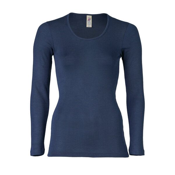 Engel natur Damen Unterhemd Langarm Bio-Schurwolle/Seide von Engel natur