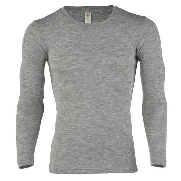 Engel natur Herren Unterhemd Langarm Bio-Schurwolle/Seide von Engel natur