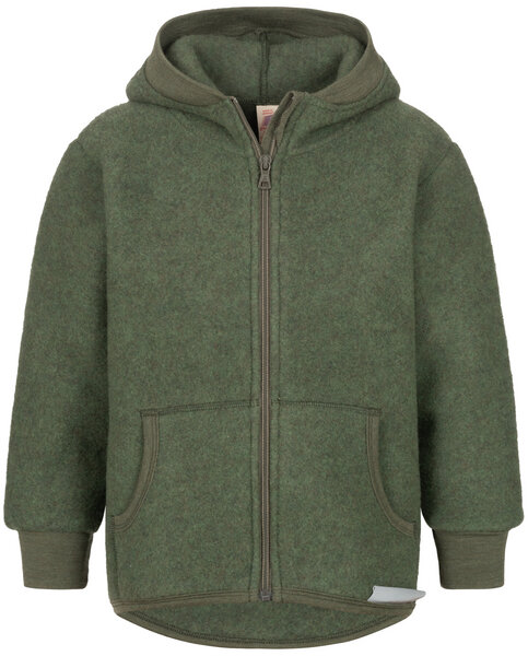 Engel natur Kinder Kapuzen-Jacke Schurwoll-Fleece kbT von Engel natur