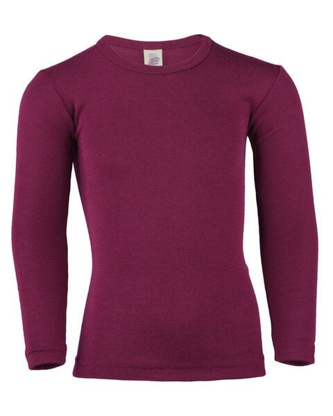 Engel natur Kinder Unterhemd Langarm Bio-Schurwolle/Seide von Engel natur