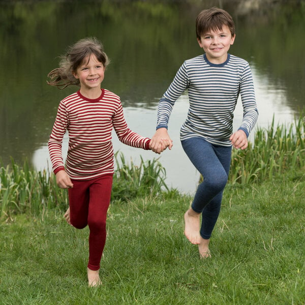 Engel natur Kinder Unterhemd Langarm Schurwolle kbT von Engel natur