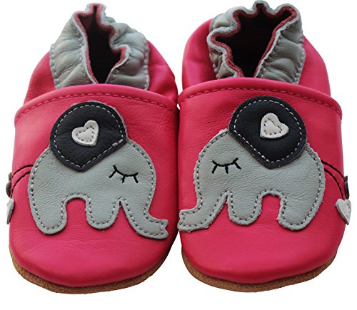 ENGEL + PIRATEN Krabbelschuhe Baby Leder Mädchen Jungen Babyschuhe Hausschuhe Kleinkind Weiche Lederschuhe Babyhausschuhe Lauflernschuhe Lederpuschen 18 19 20 21 22 23 24 25 26 EU von ENGEL + PIRATEN