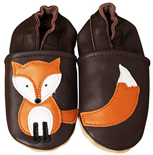 ENGEL + PIRATEN Krabbelschuhe Baby Leder Mädchen Jungen Babyschuhe Hausschuhe Kleinkind Weiche Lederschuhe Babyhausschuhe Lauflernschuhe Lederpuschen 18 19 20 21 22 23 24 25 26 EU von ENGEL + PIRATEN