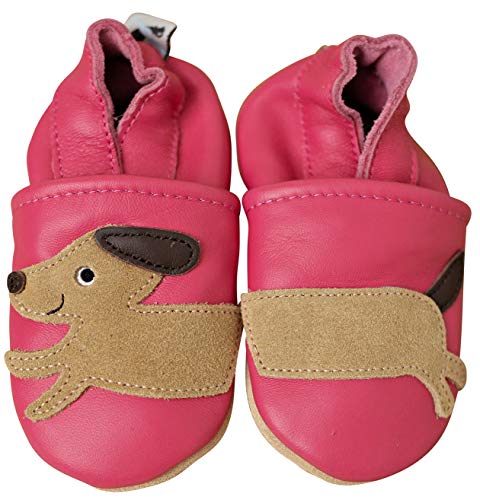 ENGEL + PIRATEN Krabbelschuhe Baby Leder Mädchen Jungen Babyschuhe Hausschuhe Kleinkind Weiche Lederschuhe Babyhausschuhe Lauflernschuhe Lederpuschen 18 19 20 21 22 23 24 25 26 EU von ENGEL + PIRATEN