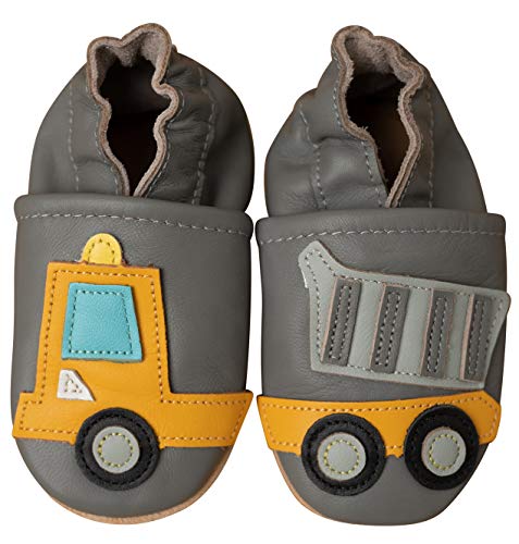 ENGEL + PIRATEN Krabbelschuhe Baby Leder Mädchen Jungen Babyschuhe Hausschuhe Kleinkind Weiche Lederschuhe Babyhausschuhe Lauflernschuhe Lederpuschen 18 19 20 21 22 23 24 25 26 EU von ENGEL + PIRATEN