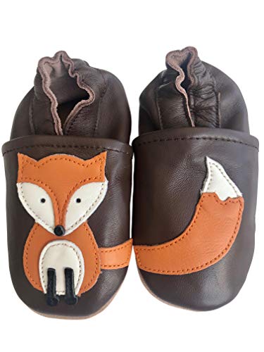 ENGEL + PIRATEN Krabbelschuhe Baby Leder Mädchen Jungen Babyschuhe Hausschuhe Kleinkind Weiche Lederschuhe Babyhausschuhe Lauflernschuhe Lederpuschen 18 19 20 21 22 23 24 25 26 EU von ENGEL + PIRATEN