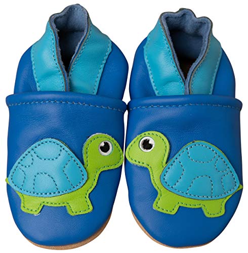 ENGEL + PIRATEN Krabbelschuhe Baby Leder Mädchen Jungen Babyschuhe Hausschuhe Kleinkind Weiche Lederschuhe Babyhausschuhe Lauflernschuhe Lederpuschen 18 19 20 21 22 23 24 25 26 EU von ENGEL + PIRATEN