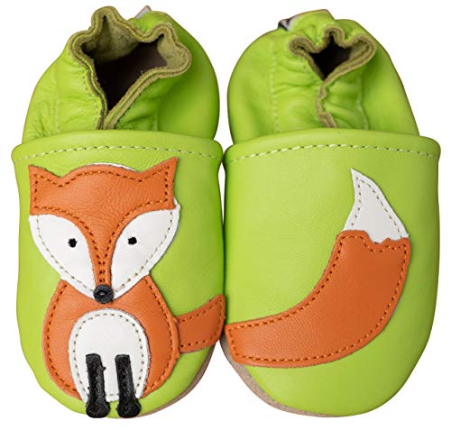 ENGEL + PIRATEN Krabbelschuhe Baby Leder Mädchen Jungen Babyschuhe Hausschuhe Kleinkind Weiche Lederschuhe Babyhausschuhe Lauflernschuhe Lederpuschen 18 19 20 21 22 23 24 25 26 EU von ENGEL + PIRATEN