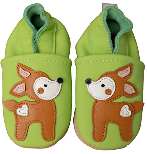 ENGEL + PIRATEN Krabbelschuhe Baby Leder Mädchen Jungen Babyschuhe Hausschuhe Kleinkind Weiche Lederschuhe Babyhausschuhe Lauflernschuhe Lederpuschen 18 19 20 21 22 23 24 25 26 EU von ENGEL + PIRATEN