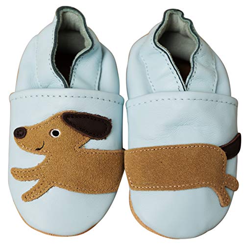 ENGEL + PIRATEN Krabbelschuhe Baby Leder Mädchen Jungen Babyschuhe Hausschuhe Kleinkind Weiche Lederschuhe Babyhausschuhe Lauflernschuhe Lederpuschen 18 19 20 21 22 23 24 25 26 EU von ENGEL + PIRATEN