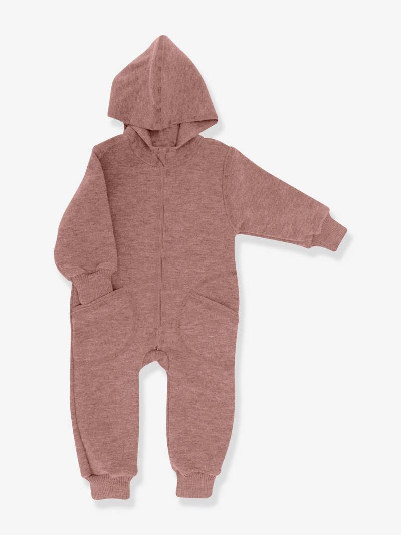 Baby Kapuzenoverall aus Schurwolle von Engel