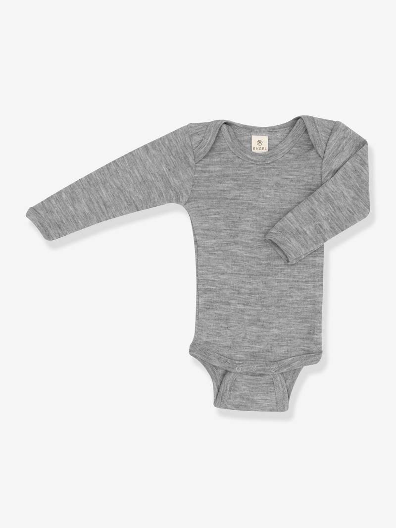 Baby Langarm-Body aus Wolle/Seide von Engel