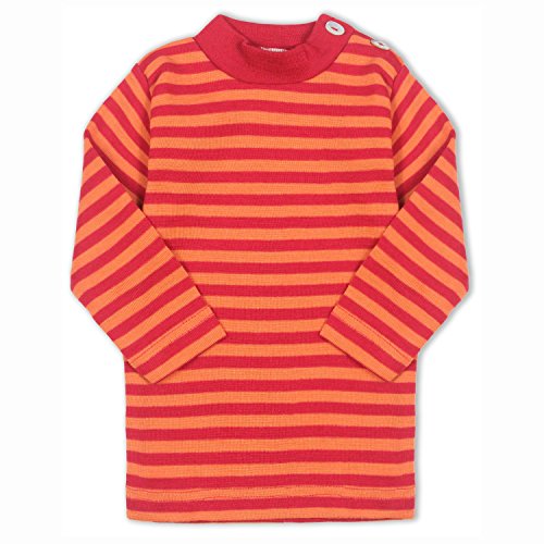 Baby-Shirt, langarm, Gr:-62/68 Farbe:-Kirschrot/Orange von Engel