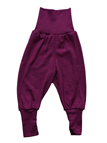 Engel Naturtextilien 703501-23 Bio Ã–ko Baby Hose breiter Bund Wolle Seide, Orchidee, Gr. 86/92 von Engel