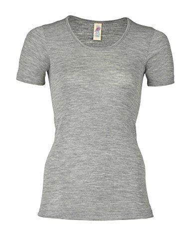 Engel Damen Kurzarm Unterhemd,Grey Melange,EU 34/36 von Engel