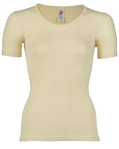 Engel Damen Kurzarm Unterhemd, Natur, 34/36 von Engel