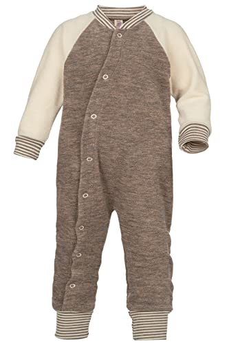 Engel, Baby Frottee Schlafanzug/Overall, 100% Wolle (kbT) (Walnuss Melange, 110-116) von Engel